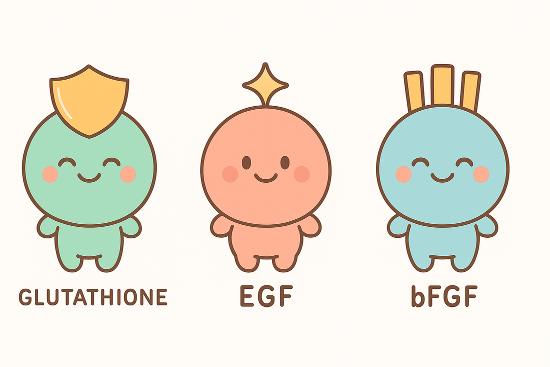 髪と頭皮を守る3つの力　 『グルタチオン・EGF・bFGF』の連携ストーリー